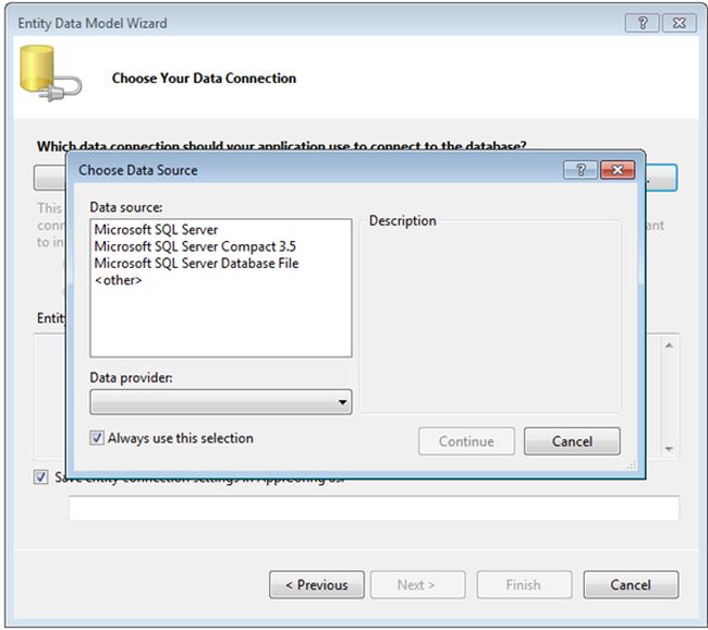 choose your data connection